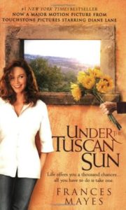 Under the Tuscan Sun by Frances Mayes inspires others to travel to Italy and embrace its people, food, culture and history.